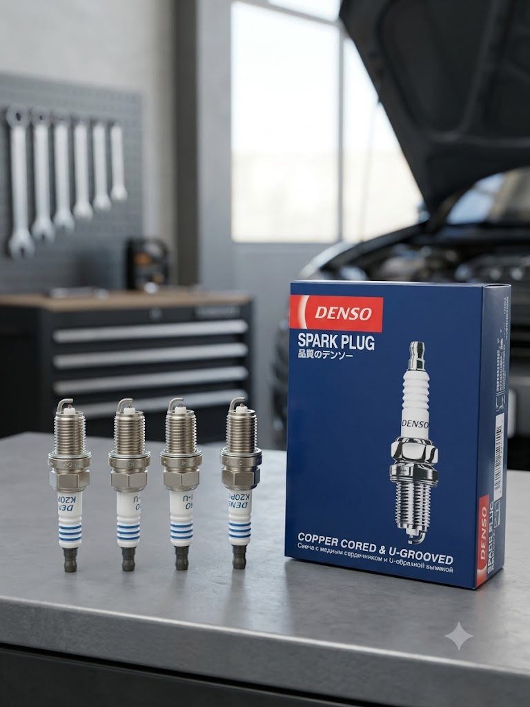 شمع دنسو مدل K20PRU 3145  پایه کوتاه دست 4 عددی
