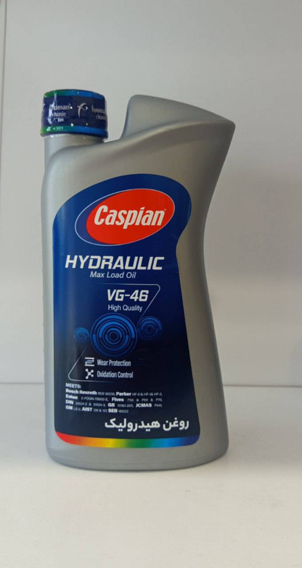 روغن هیدرولیک کاسپین مدل VG-46 حجم ۱ لیتر
